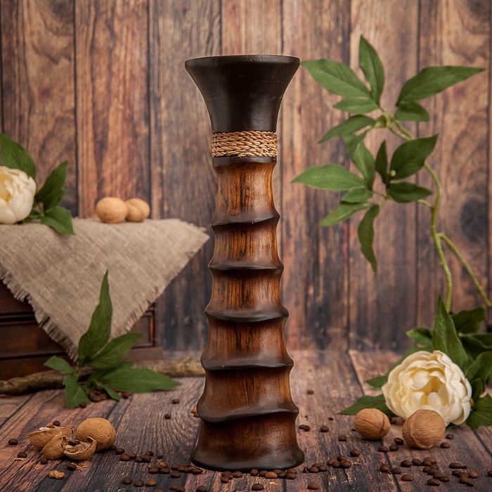 Ваза из мангового дерева "Любовь" 35х10х10 см