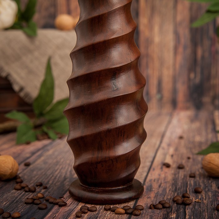 Ваза из мангового дерева "Рубеж" 35х10х10 см