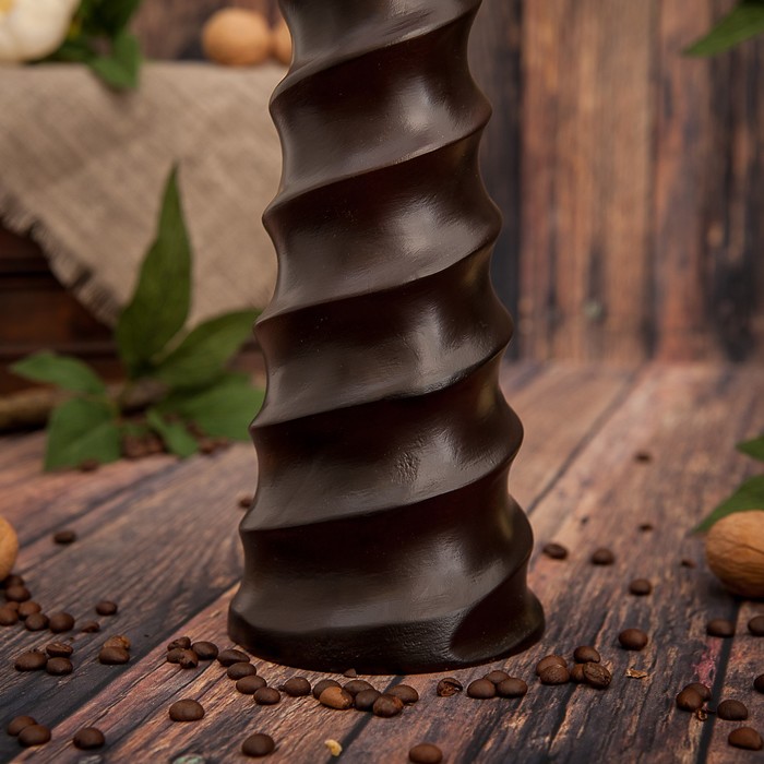 Ваза из мангового дерева "Серпантин" 35х10х10 см