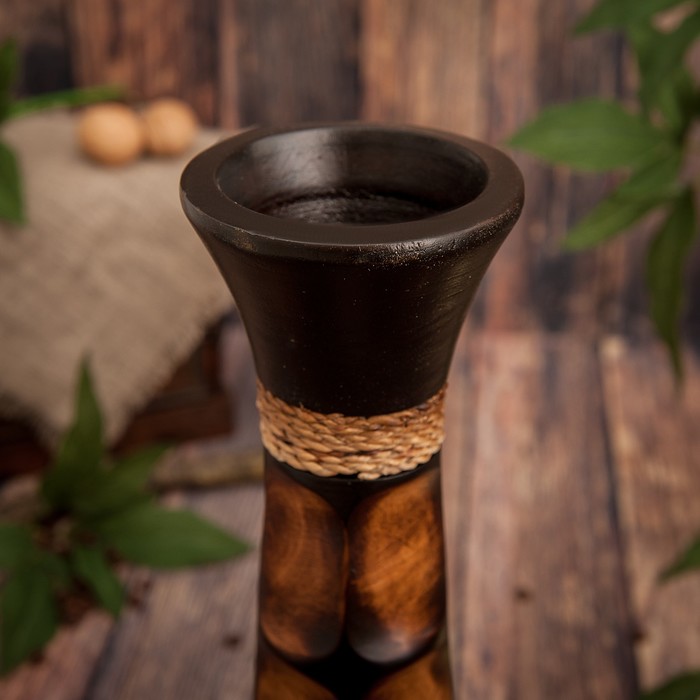 Ваза из мангового дерева "Космос" 35х10х10 см