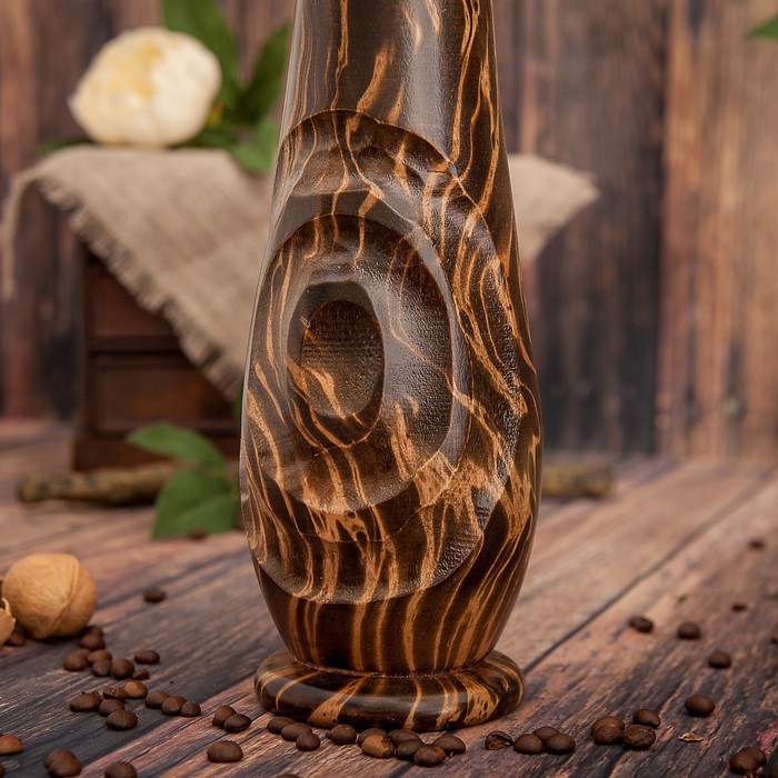 Ваза из мангового дерева "Восход" 35х10х10 см