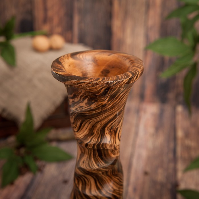 Ваза из мангового дерева "Притяжение" 35х10х10 см