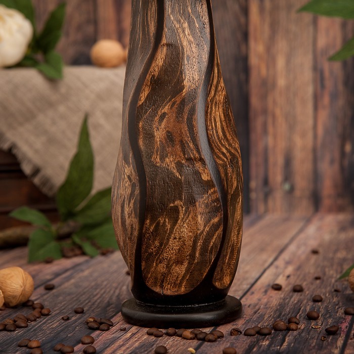Ваза из мангового дерева "Контраст" 35х10х10 см