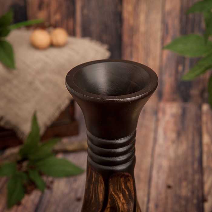 Ваза из мангового дерева "Контраст" 35х10х10 см
