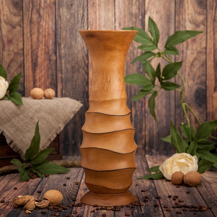 Ваза из мангового дерева &quot;Рай&quot; 35х12,5х12,5 см
