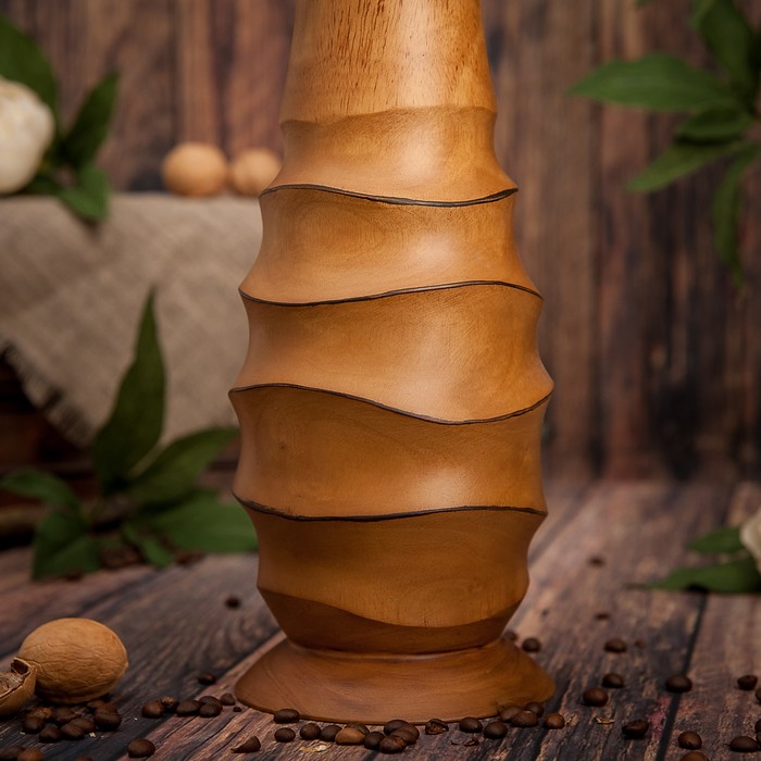 Ваза из мангового дерева "Рай" 35х12,5х12,5 см