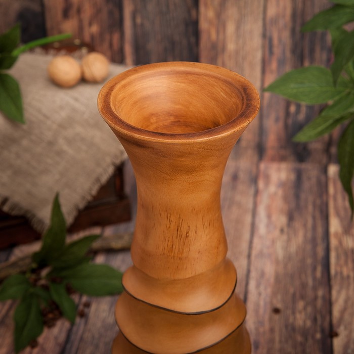 Ваза из мангового дерева "Рай" 35х12,5х12,5 см