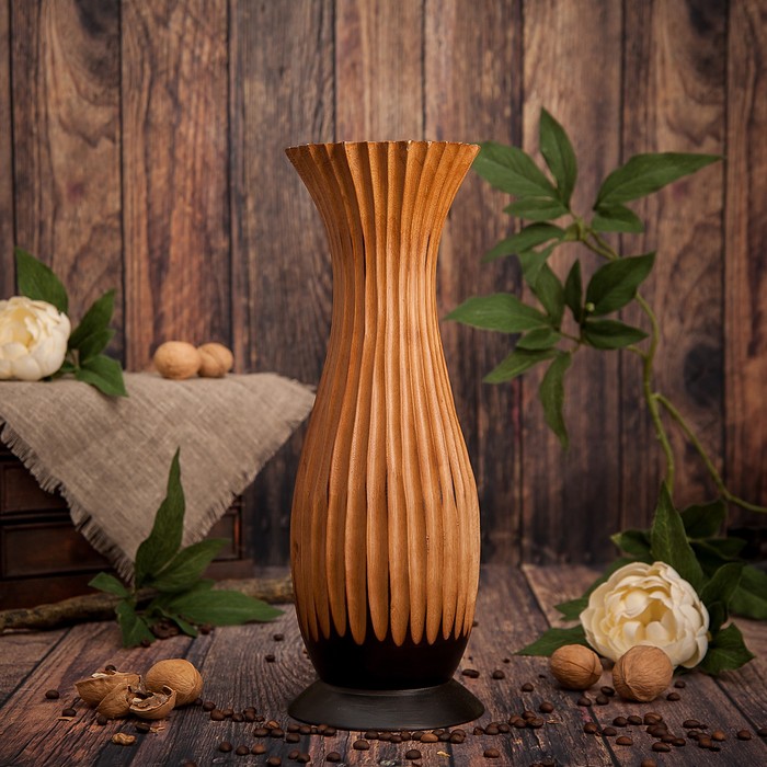 Ваза из мангового дерева "Благородство" 35х12,5х12,5 см