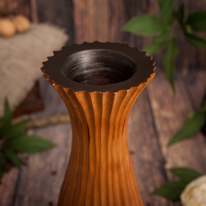 Ваза из мангового дерева "Благородство" 35х12,5х12,5 см