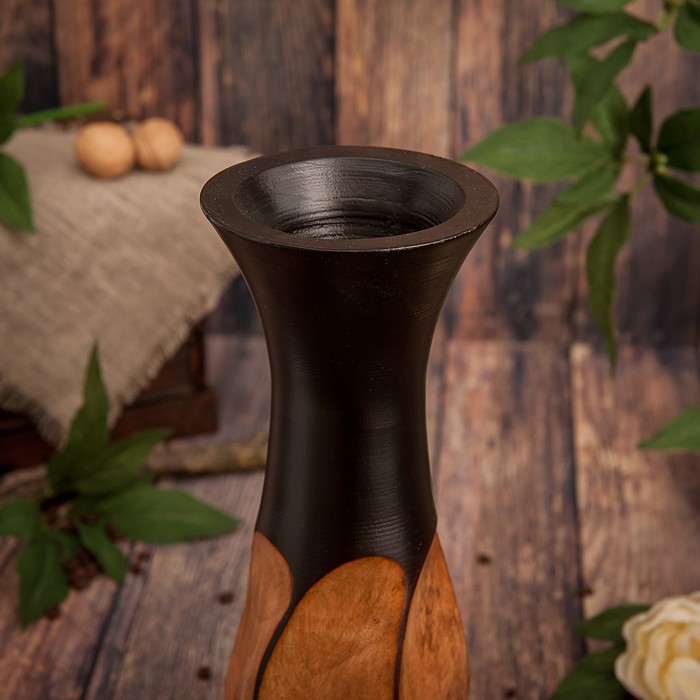 Ваза из мангового дерева "Дао" 35х12,5х12,5 см