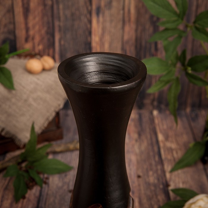 Ваза из мангового дерева "Вселенная" 38х12,5х12,5 см