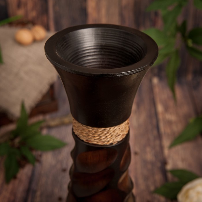 Ваза из мангового дерева "Соцветие" 40х12,5х12,5 см