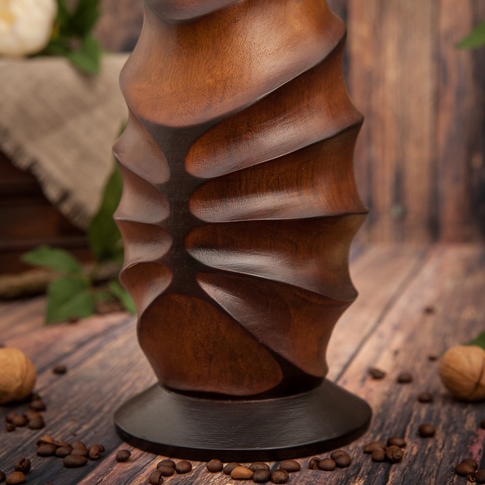 Ваза из мангового дерева "Клён" 40х12,5х12,5 см