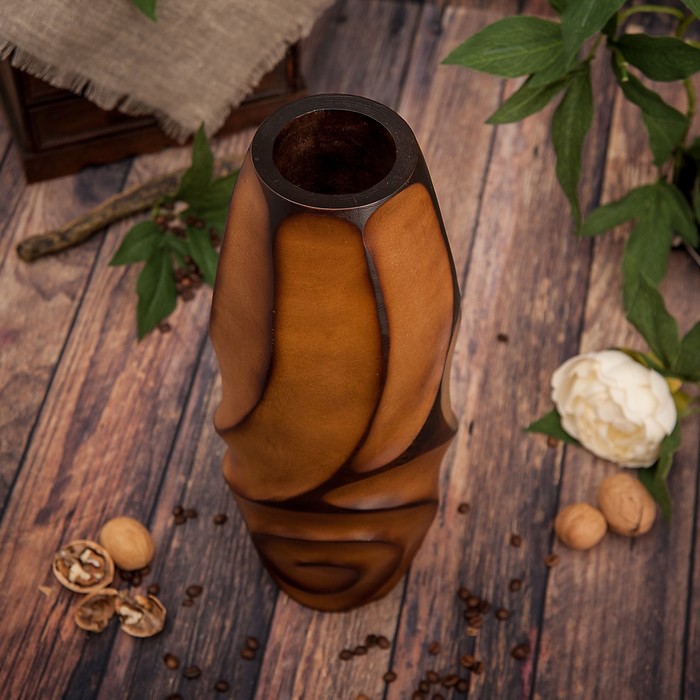 Ваза из мангового дерева "Эльза" 38х15х15 см