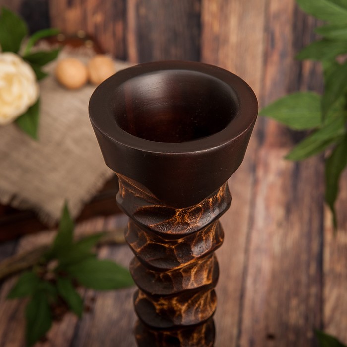 Ваза из мангового дерева "Мечта" 12,5х12,5х45 см