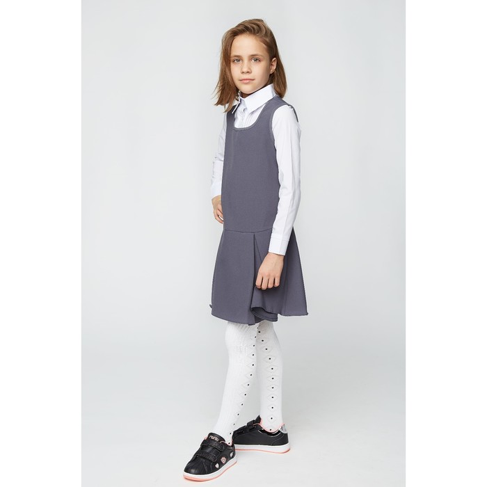 Сарафан 2203 Гб, р-р 32, рост 128 см, цвет серый