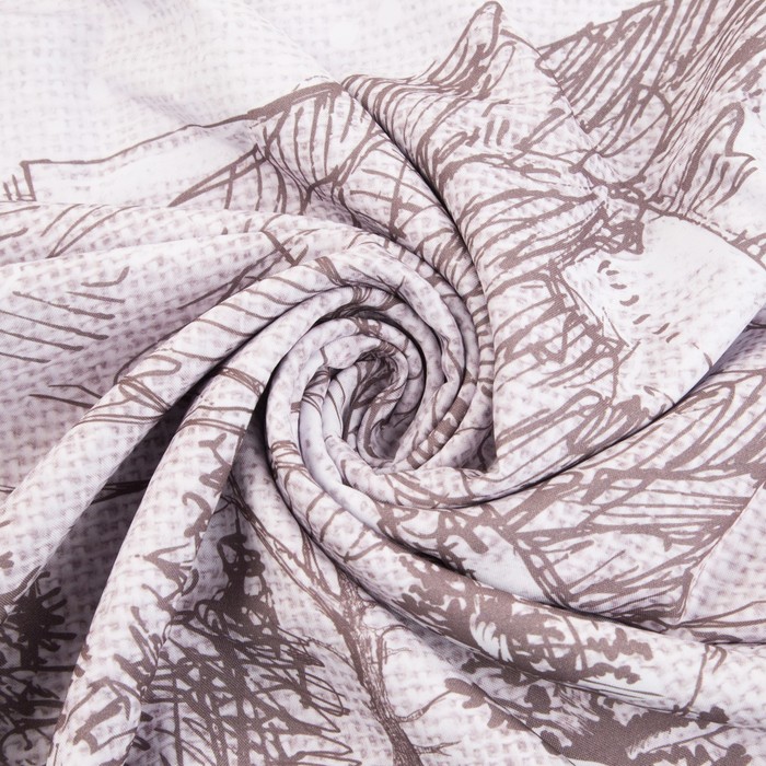 Комплект штор "Этель" Зимний пейзаж 145*260 см-2 шт, 100% п/э, 140 г/м2