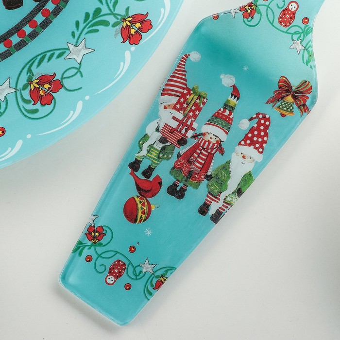 Тортовница 30 см "Гномики", с лопаткой