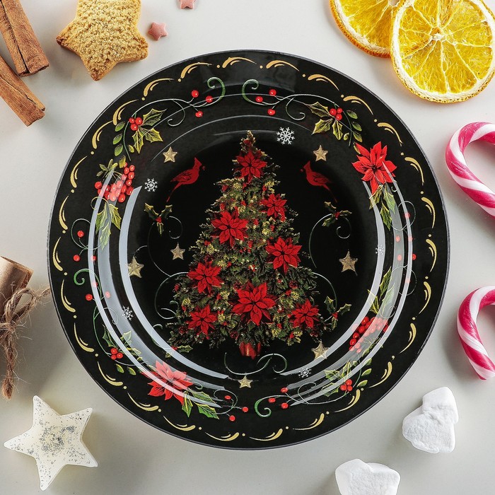 Тарелка 18,5 см "Ель в ночи"