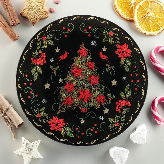 Тарелка 20 см "Ель в ночи"