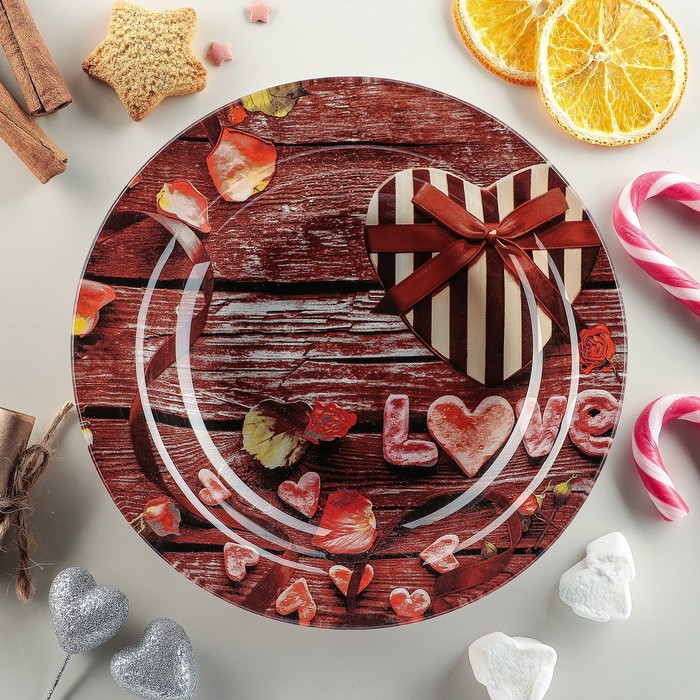 Тарелка 18,5 см "Любишь?"