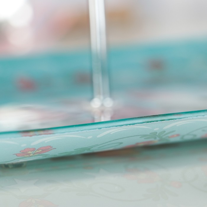 Блюдо 3 яруса "Гномики", квадратное 25х33 см