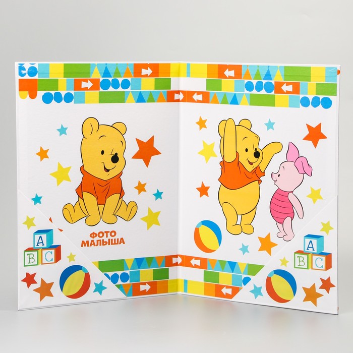 Папка для документов с уголками "Первые документы малыша", Медвежонок Винни и друзья