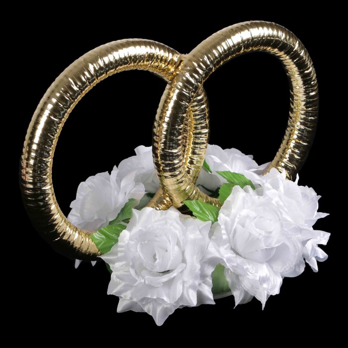 Набор букет на радиатор, 2 фатиновые ленты, марсала