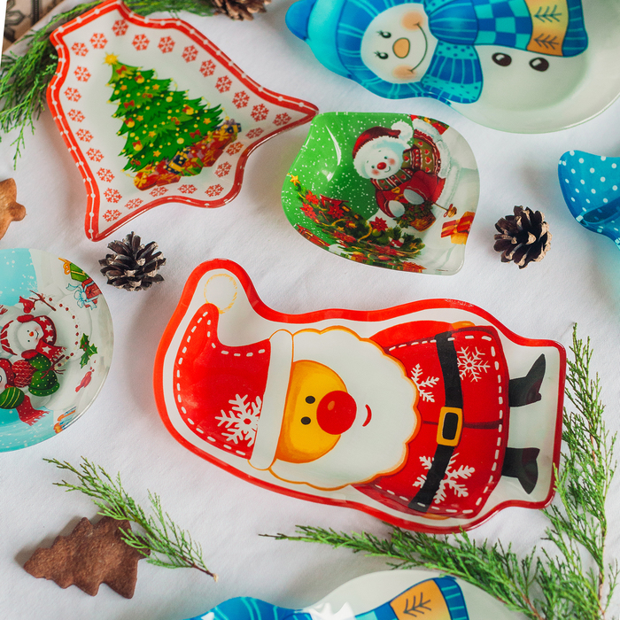 Блюдо сервировочное "Санта Клаус"