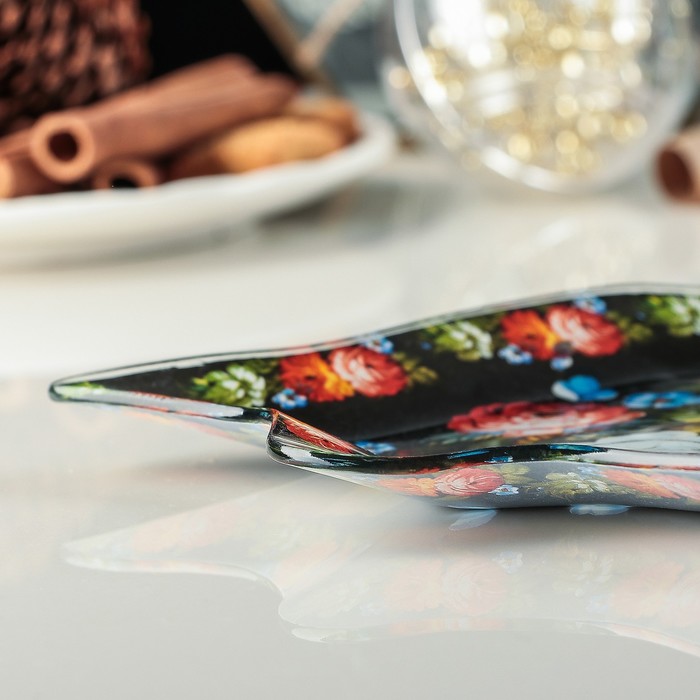 Блюдо сервировочное "Колокольчик. Цветы"