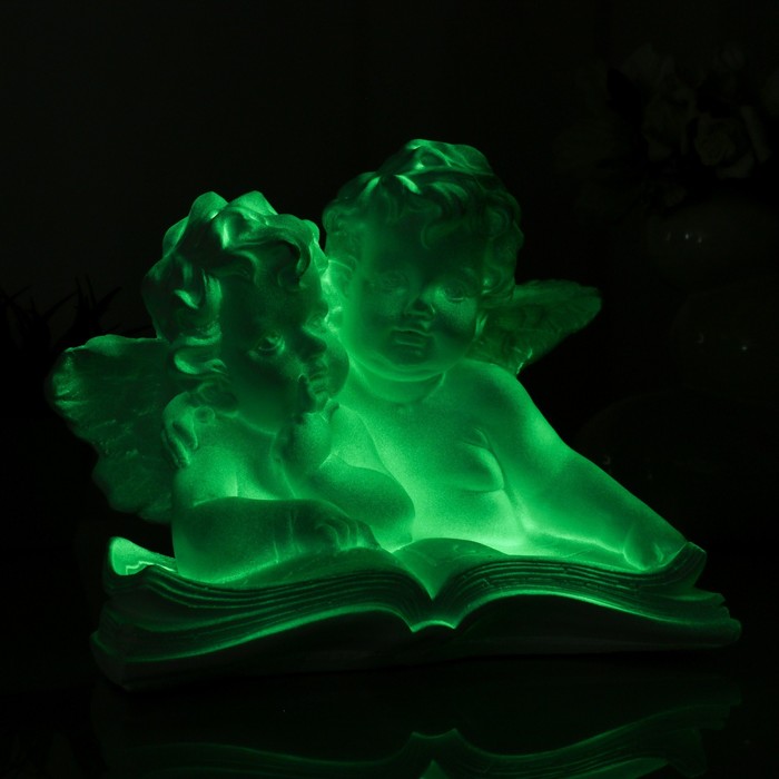 Светящаяся статуэтка "Ангел двойной с книгой" 20х27х40 см