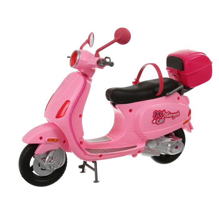 Кукла модель "Наташа" на скутере, с аксессуарами