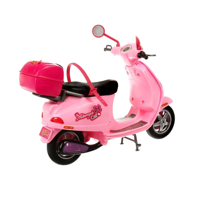 Кукла модель "Наташа" на скутере, с аксессуарами