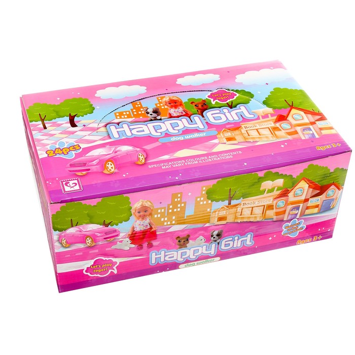 Кукла-малышка "Ева" с собачкой, МИКС