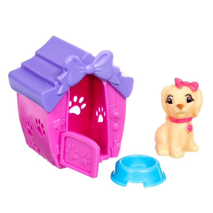 Кукла-малышка "Ева" с собачкой и аксессуарами