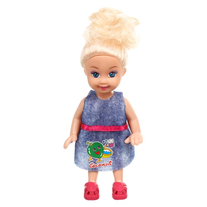 Кукла-малышка "Ева" на велосипеде, с аксессуарами