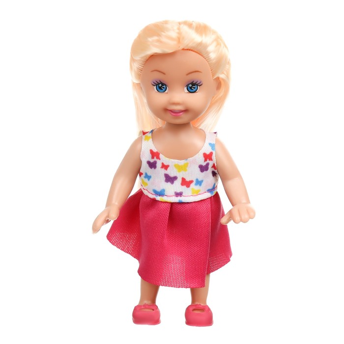 Кукла-малышка "Ева" на скутере с собачкой и аксессуарами