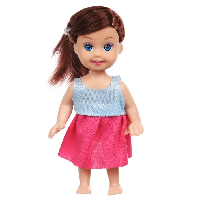 Кукла-малышка "Ева" на машине, с аксессуарами