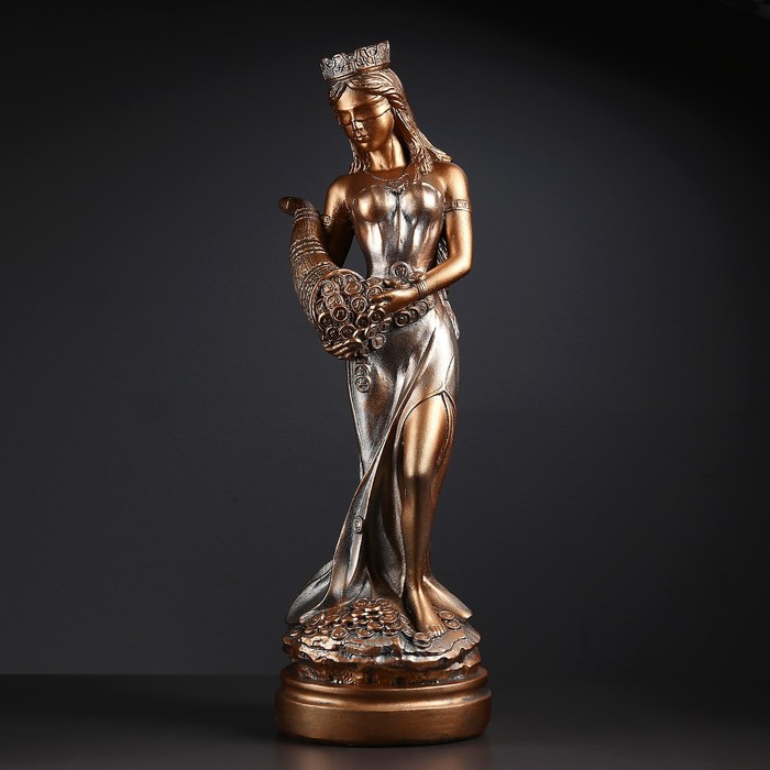 Фигура "Фортуна большая" бронза-серебро 63х20х20см