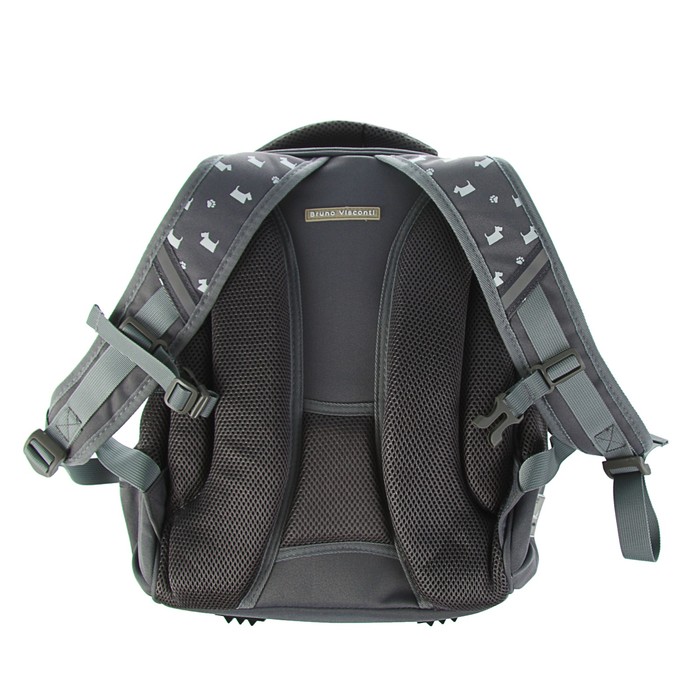Рюкзак каркасный Bruno Visconti 38 х 30 х 20 см «Щеночек», серый