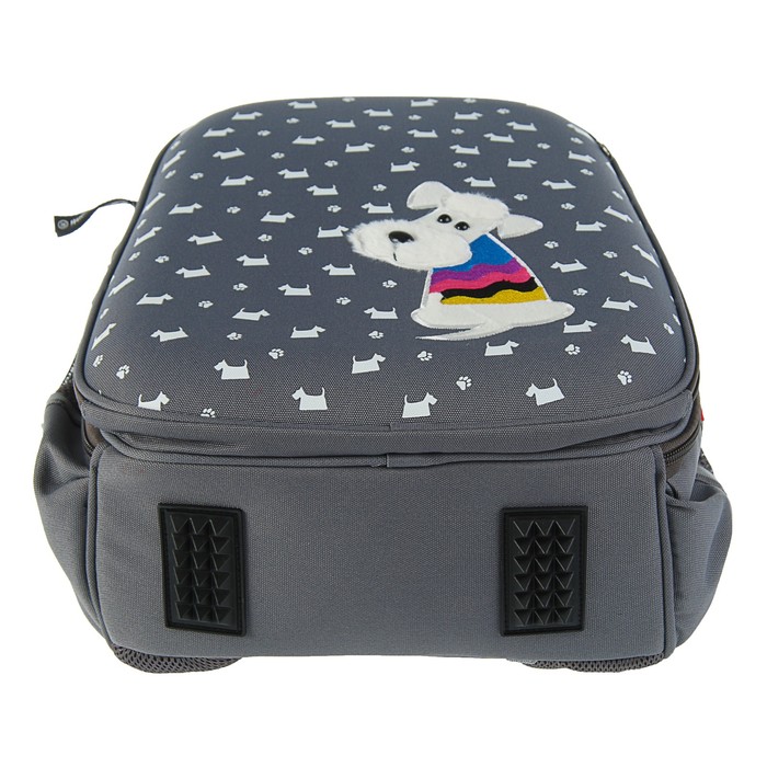 Рюкзак каркасный Bruno Visconti 38 х 30 х 20 см «Щеночек», серый