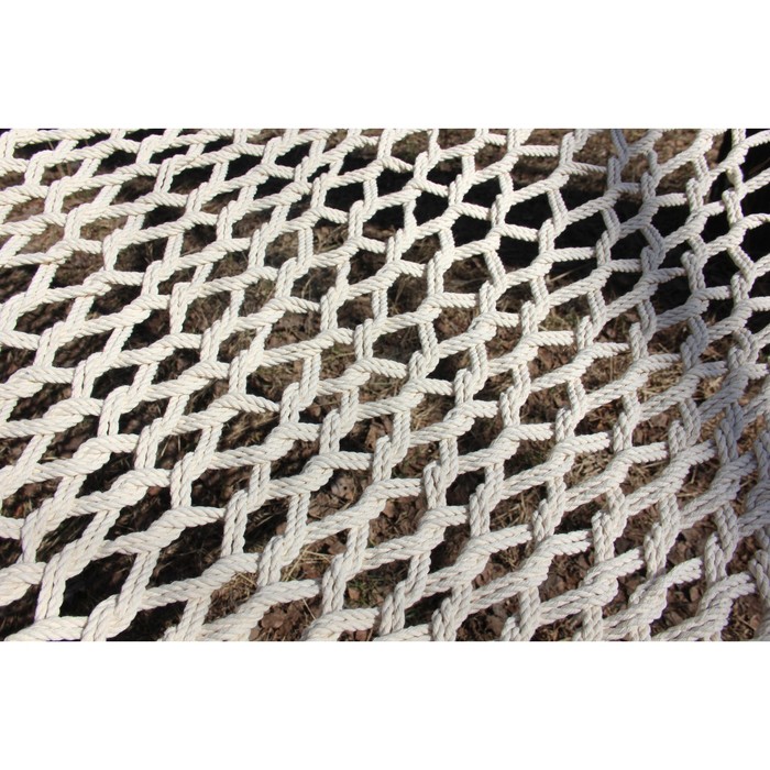 Гамак плетеный в две веревки хб белый