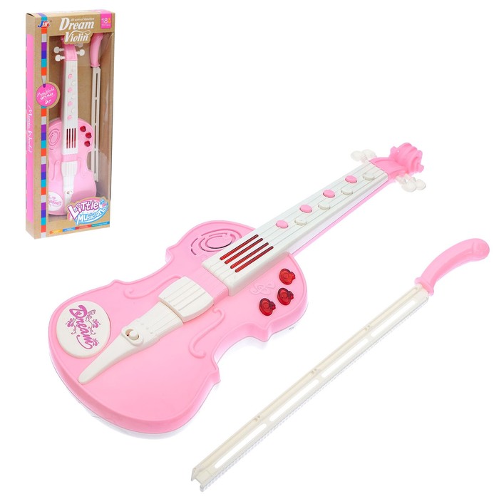 Музыкальная игрушка скрипка "Скрипач", световые и звуковые эффекты, МИКС