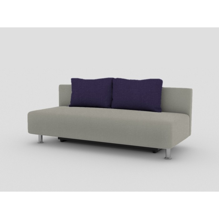 Диван "Оленька", бельевой ящик, еврокнижка, ткань Арбен, цвет Савана милк/Савана виолет