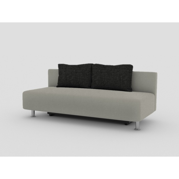 Диван "Оленька", бельевой ящик, еврокнижка, ткань Арбен, цвет Савана милк/Савана грей