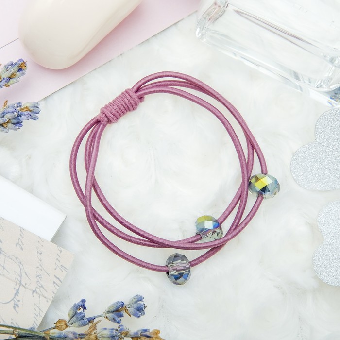 Резинка для волос "Совершенство" (цена за штуку) кристаллы