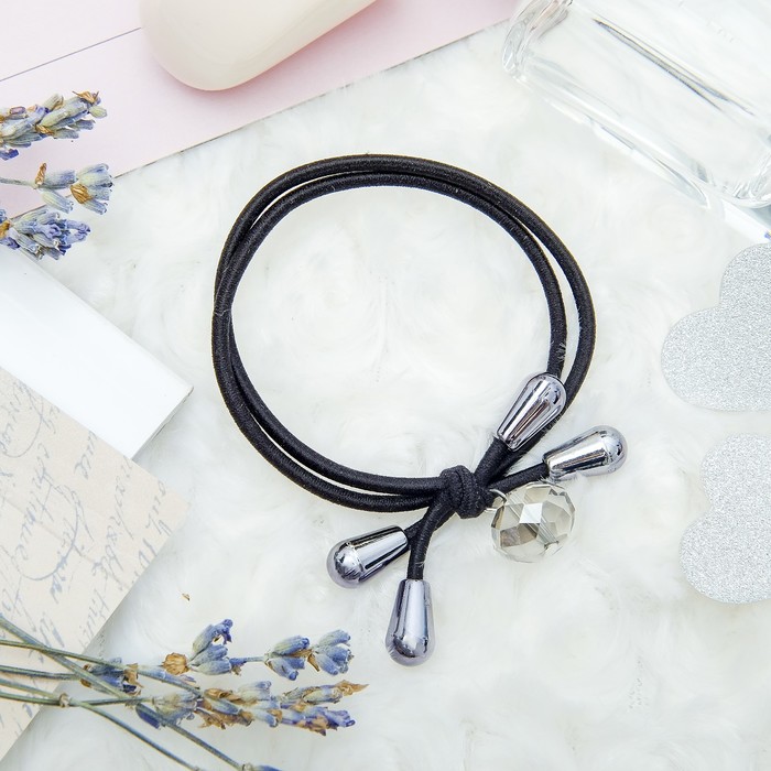 Резинка для волос "Совершенство" (цена за штуку) кристалл кончики