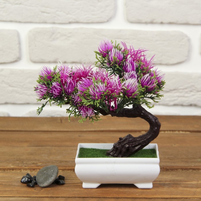 Бонсай "Деревце махрушка" 7*10,5*13,5 см МИКС