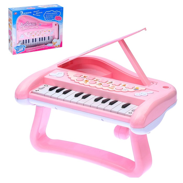 Развивающая игрушка «Детское пианино», звуковые эффекты, викторины, голоса животных, МИКС