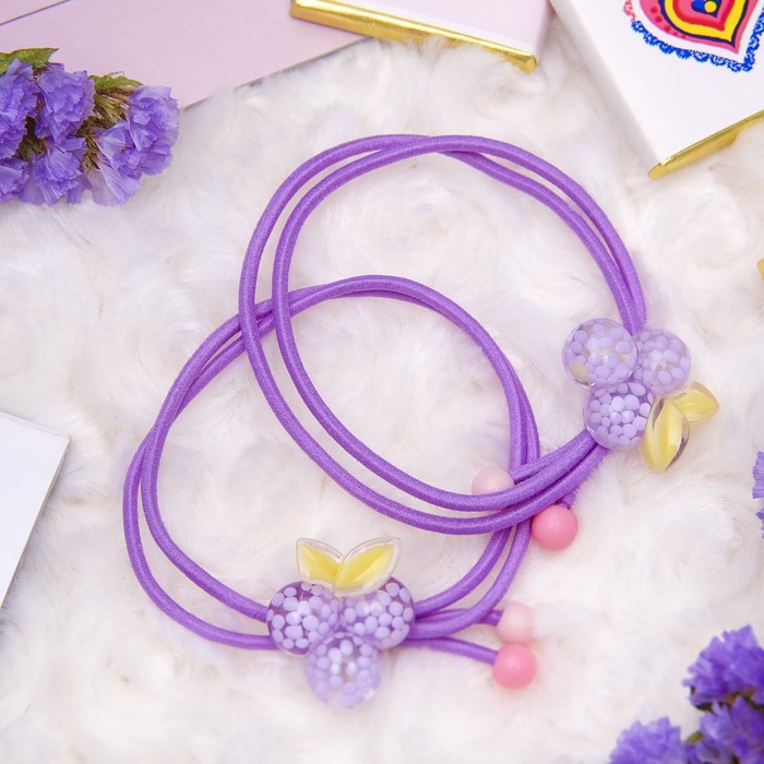 Резинка для волос "Карамельная радость" (цена за штуку) виноград